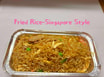 [52].Fried Rice - Singapore Style